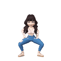 Moon Walk Girl Sticker