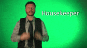 sign language housekeeper GIF by Sign with Robert