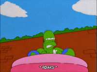 roaring homer simpson GIF