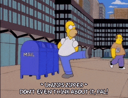 homer simpson peeing in public GIF