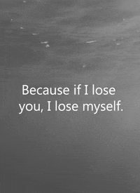 sad black and white GIF