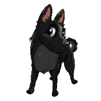 Dog Tail Sticker