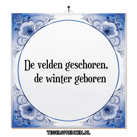 Winter Rust Sticker by Tegelspreuken.nl