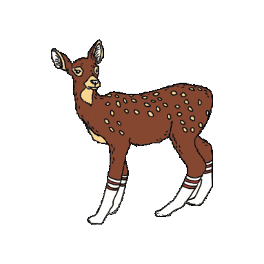 Jimbobart giphygifmaker sports deer socks Sticker