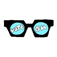 Senate Race Glasses Sticker by INTO ACTION