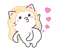 Cat Love Sticker by KIKI
