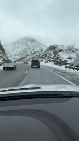 Cold Weather in Arizona Leaves 'Snow in the Desert'