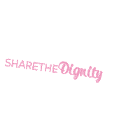 ShareTheDignity charity period periods period poverty Sticker