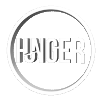 HungerCorp logo 3d white spin Sticker