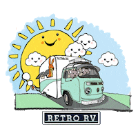 Camping Road Trip Sticker by KombiKeg