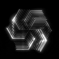 xponentialdesign white black and white abstract glow GIF