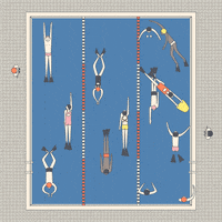 life is swimming GIF by Aiste Papartyte