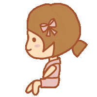 Girl Sitting Sticker