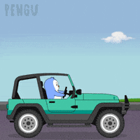 Travel Driving GIF by Pudgy Penguins