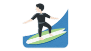 Surfs Up Surf Sticker by EmojiVid