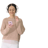 Cute Girl Headphones Sticker by Djyoungster