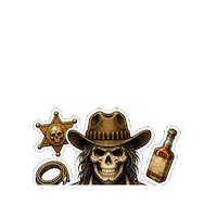 Skull Se Busca Sticker