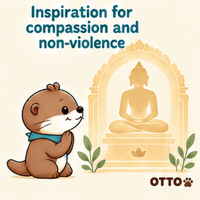 Inner Peace Kindness GIF by Otto the Otter by GleeSpace