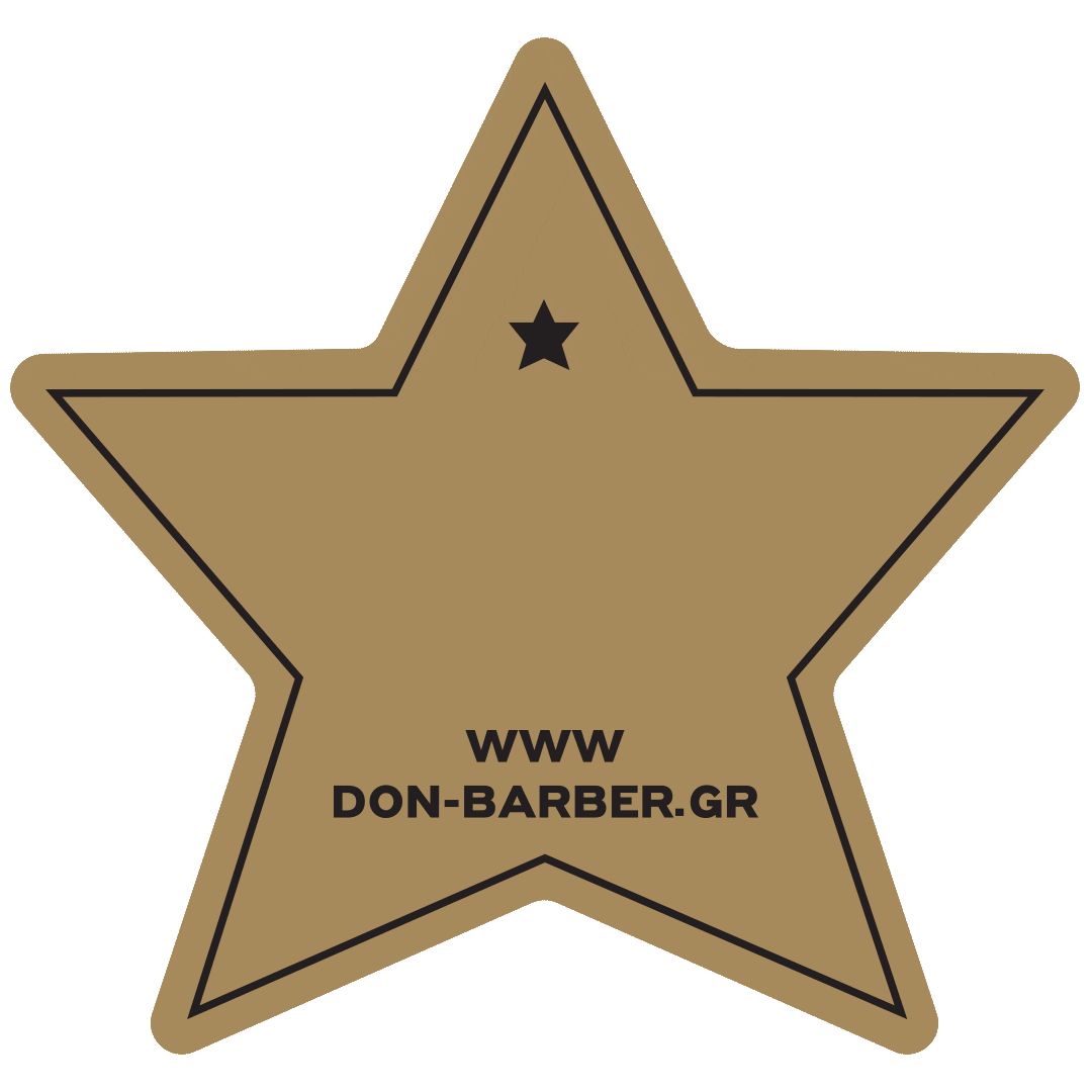 donbarbergroom giphyupload star barber athens Sticker