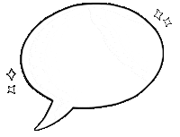 kapcheur white stars bubble speech Sticker