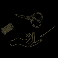 threadedbytatum thread sewing scissors stitch GIF
