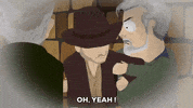beat up indiana jones GIF by South Park 