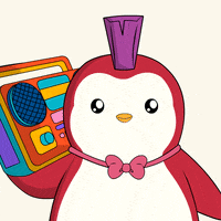 Playing Volume Up GIF by Pudgy Penguins