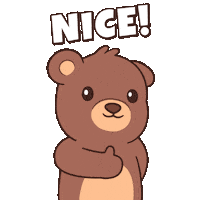 Happy Teddy Bear Sticker by BEARISH