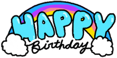 Rainbow Birthday Sticker by Originals