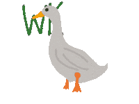 Putiiii duck lucu bebek komedi Sticker