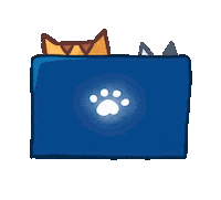 Work Cats Sticker