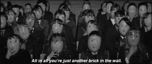 another brick in the wall vintage GIF