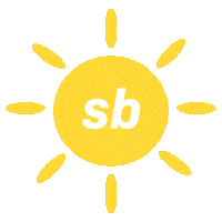 Happy Sun Sticker by Stripped Beauty