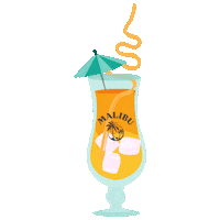 Happy Party Sticker by Malibu Rum