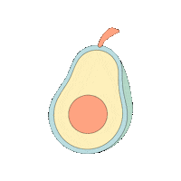 Avocado Sticker by Elixir by La Maga