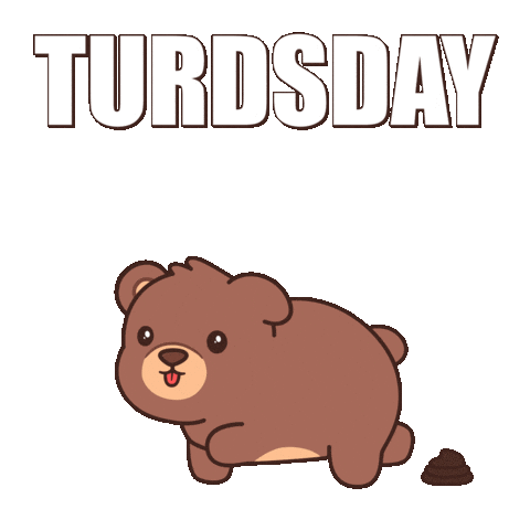 Teddy Bear Poop Sticker by BEARISH