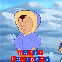 Christmas Celebration GIF by Chhota Bheem