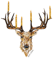 APISCERA stickers deer pinguin pingouin Sticker