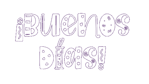 Saturday Morning Buenos Dias Sticker by Pingüina Lectora;
