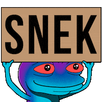 Sign Snake Sticker by Snek