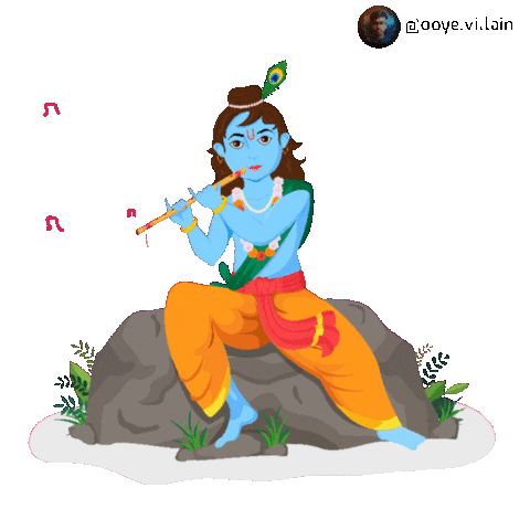 Jai Shri Krishna Sticker