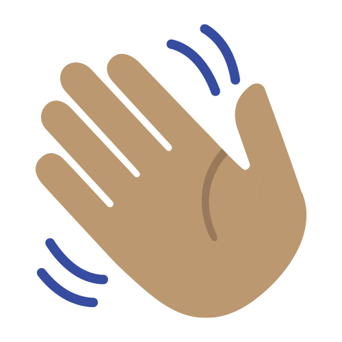 Repurpose giphyupload hello wave hand Sticker