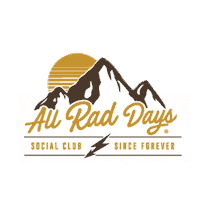 AllRadDays mountains snowboard rad idaho Sticker