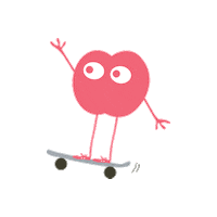 peach rolling Sticker by GoGo squeeZ