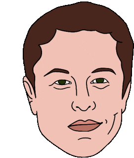 Elon Musk Deal With It Sticker by The Order of the Egonauts
