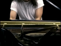 andrew w k piano GIF
