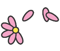 Rosa Flores Sticker by Josi Konkol