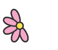 Rosa Flores Sticker by Josi Konkol