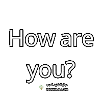 How Are You Yes Sticker by VeganArabs