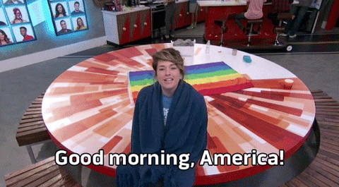 Good Morning Hello GIF by Big Brother